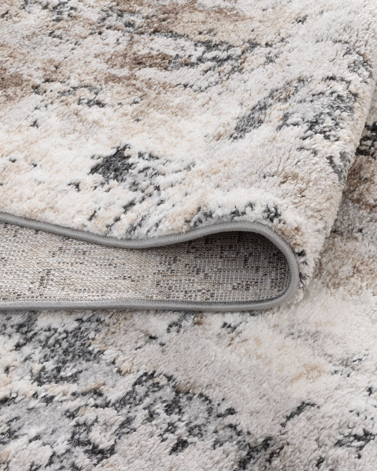 Nola Abstract Grey Beige Rug - N006 - Beige modern abstract rug from Vogue Rugs Australia