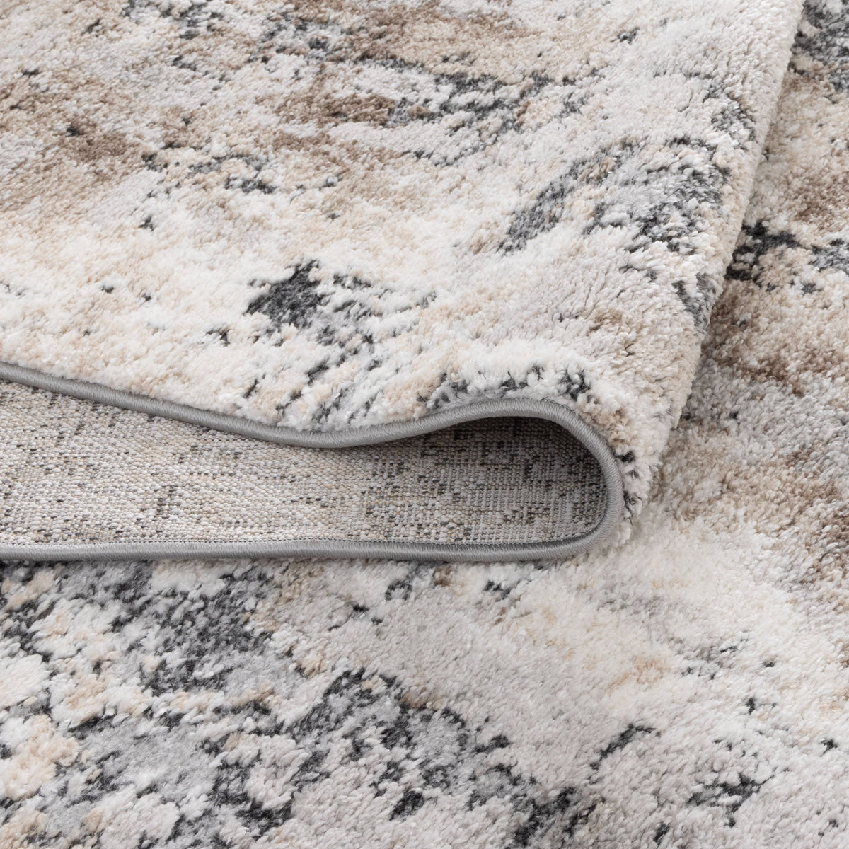 Nola Abstract Grey Beige Rug - N006 - Beige modern abstract rug from Vogue Rugs Australia