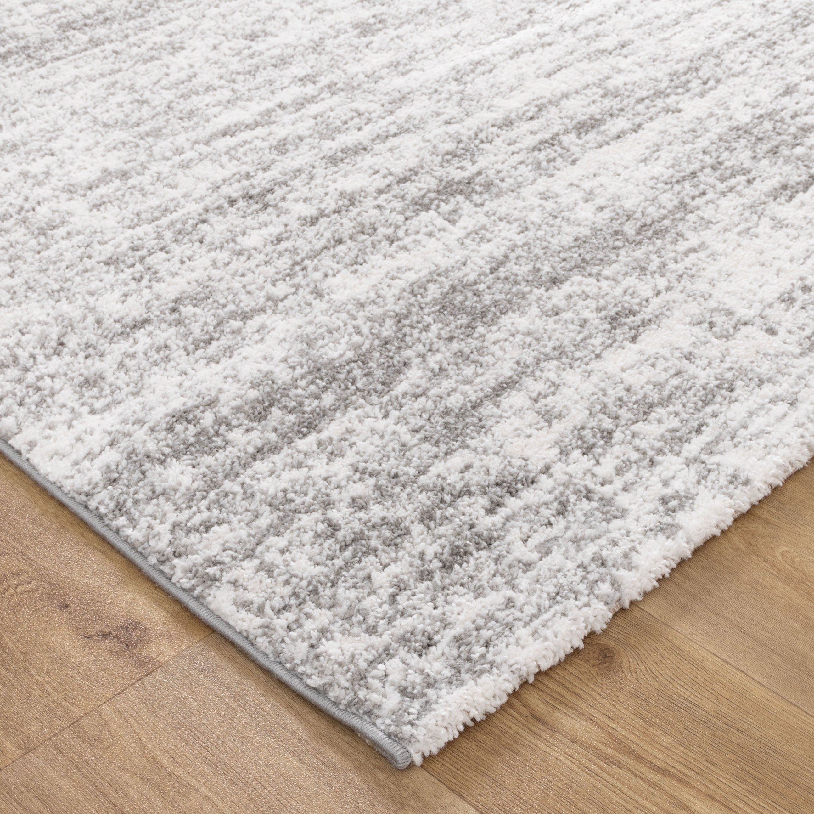 Nola Canvas Abstract Grey Rug - N008 - Grey modern abstract rug from Vogue Rugs Australia