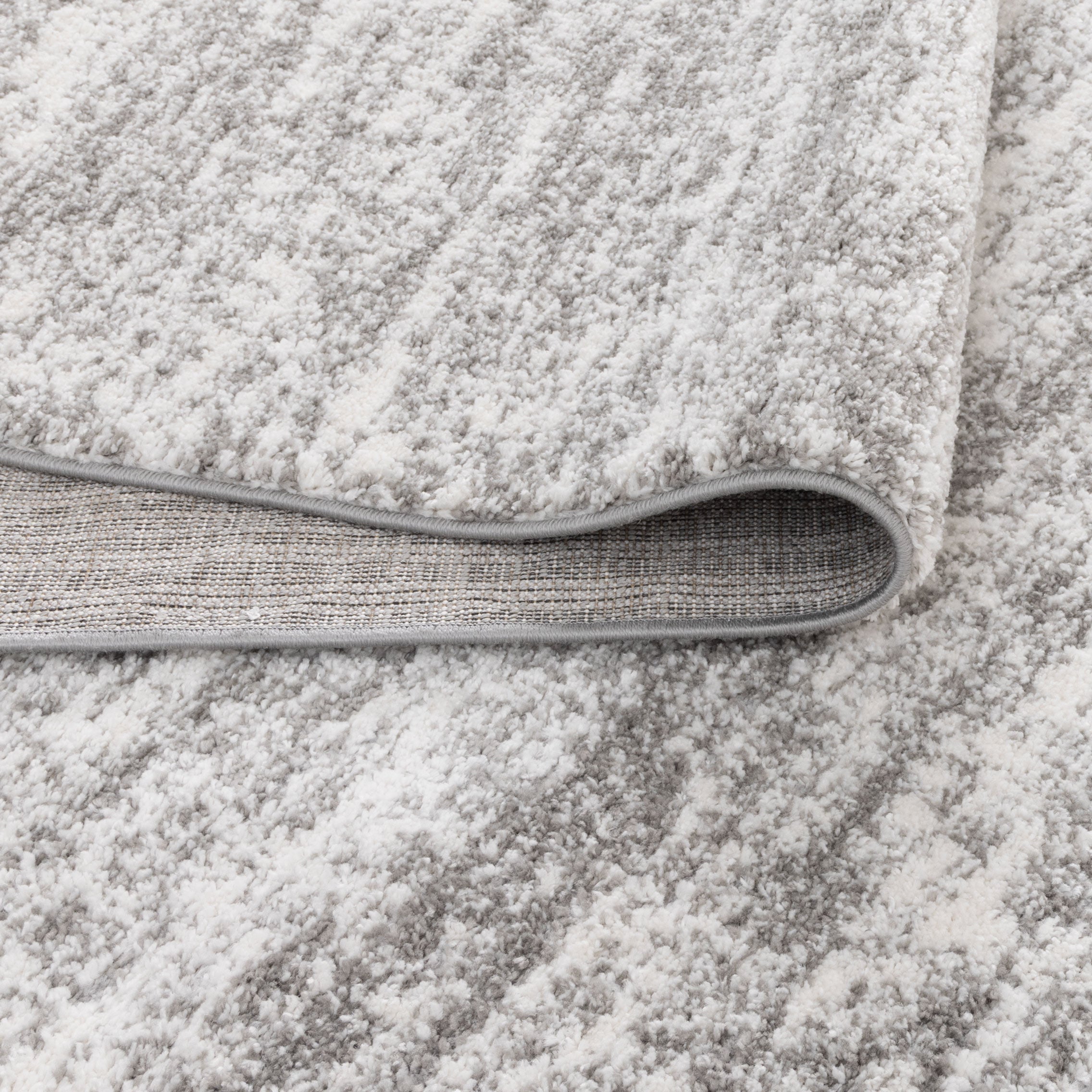 Nola Canvas Abstract Grey Rug - N008 - Grey modern abstract rug from Vogue Rugs Australia