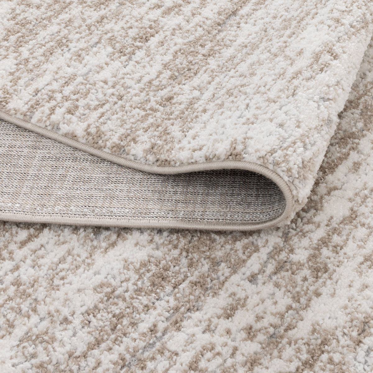 Nola Canvas Abstract Beige Rug - N009 - Beige modern abstract rug from Vogue Rugs Australia