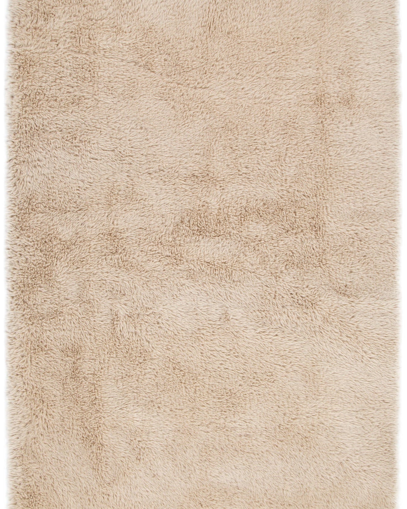 Lyla Machine Washable Shaggy Natural Rug.
