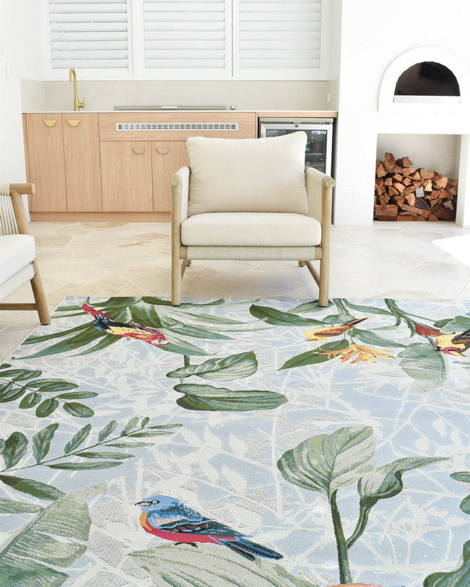Paradise Birds - Multi Colour indoor/outdoor rug from Vogue Rugs Australia