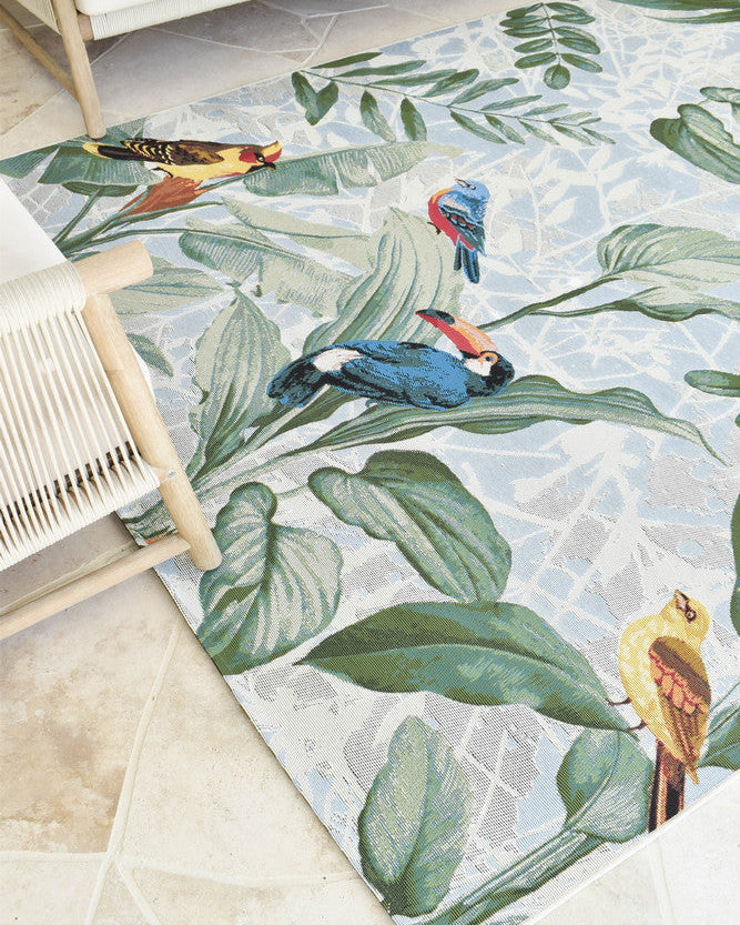 Paradise Birds - Multi Colour indoor/outdoor rug from Vogue Rugs Australia
