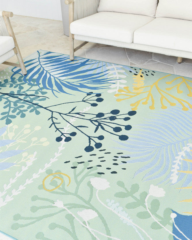 Paradise Deep Blue - Blue indoor/outdoor rug from Vogue Rugs Australia