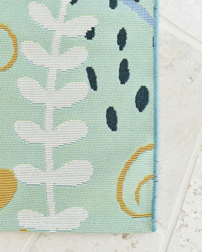 Paradise Deep Blue - Blue indoor/outdoor rug from Vogue Rugs Australia
