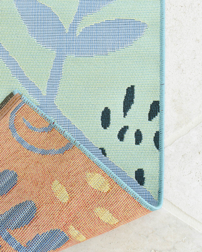 Paradise Deep Blue - Blue indoor/outdoor rug from Vogue Rugs Australia
