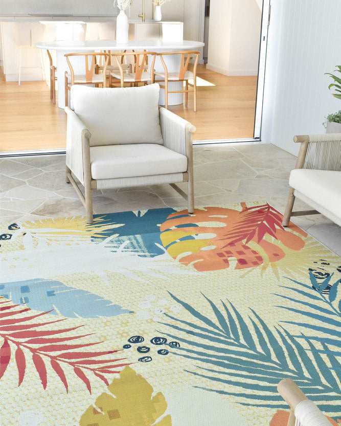 Paradise Sunset - Multi Colour indoor/outdoor rug from Vogue Rugs Australia