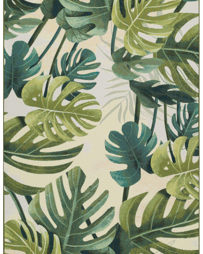 Paradise Tropics - Cream indoor/outdoor rug from Vogue Rugs Australia