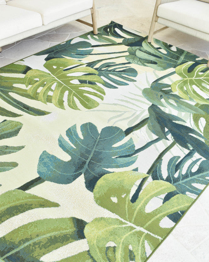Paradise Tropics - Cream indoor/outdoor rug from Vogue Rugs Australia