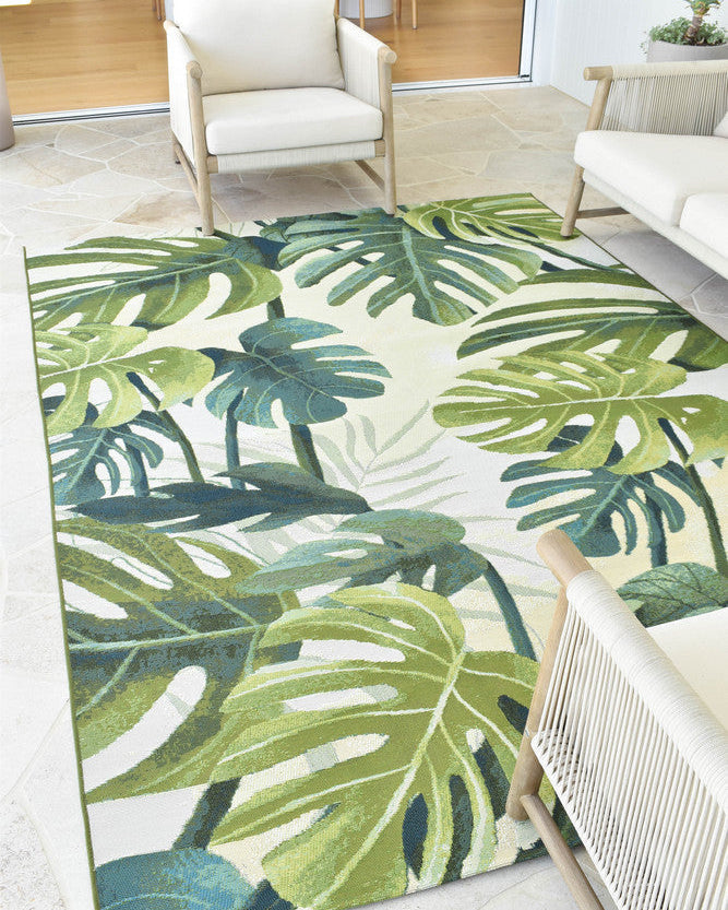 Paradise Tropics - Cream indoor/outdoor rug from Vogue Rugs Australia