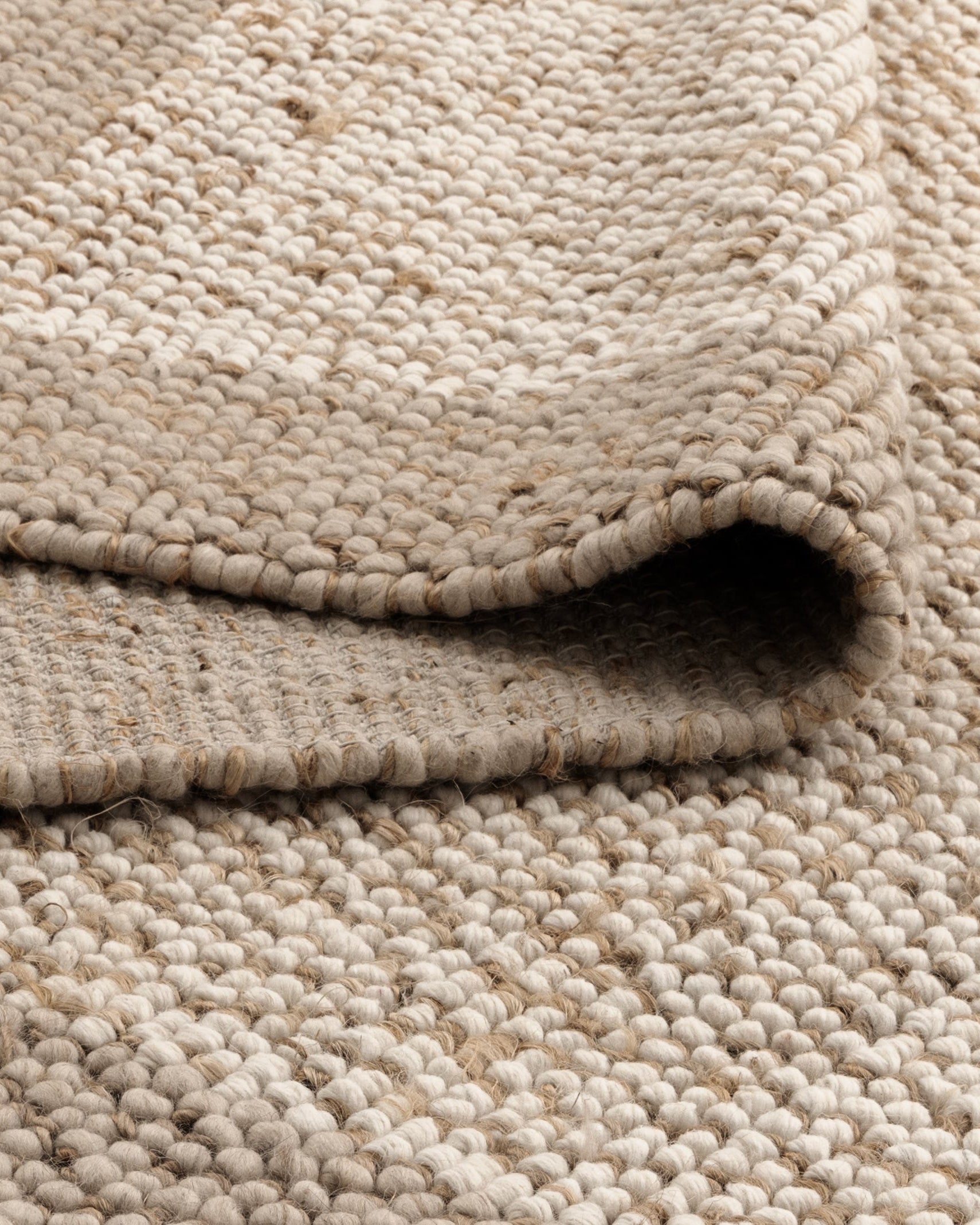 Eco Weave Plain Border Cream Beige Jute and Wool Rug - Beige area rug rug from Vogue Rugs Australia