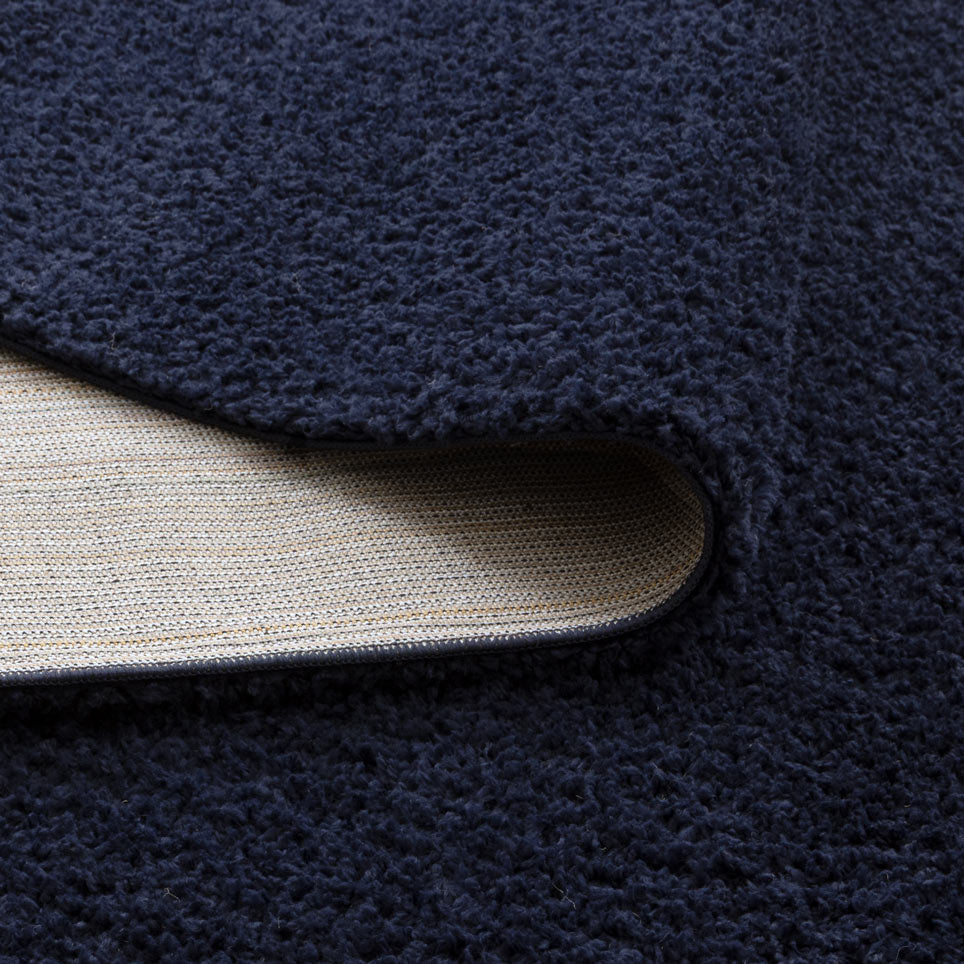 Lune Shaggy Navy Rug.