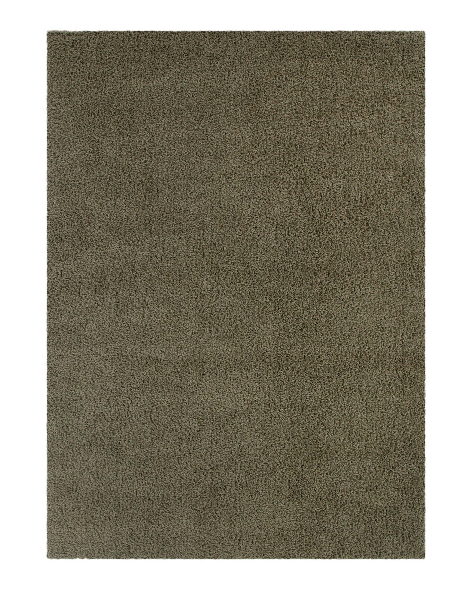 Lune Shaggy Olive Green Rug.