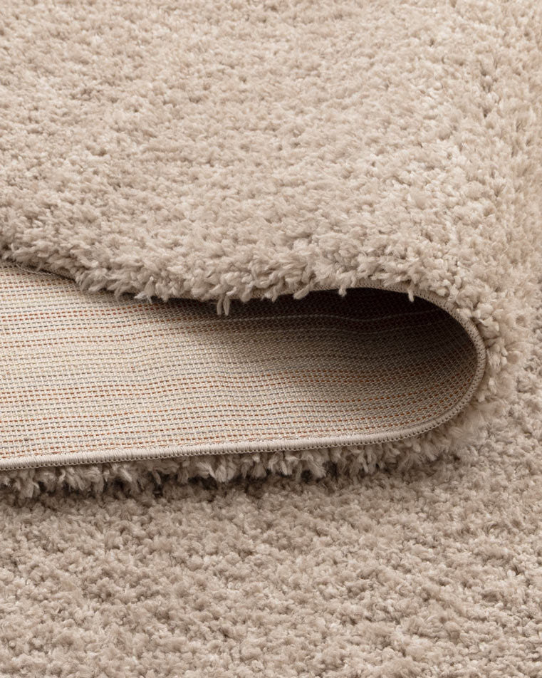 Lune Shaggy Taupe Rug.