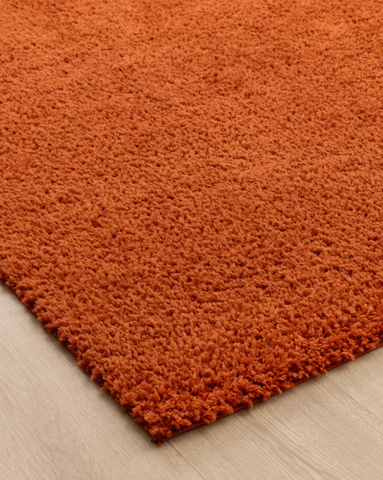 Lune Shaggy Terracotta Rug.