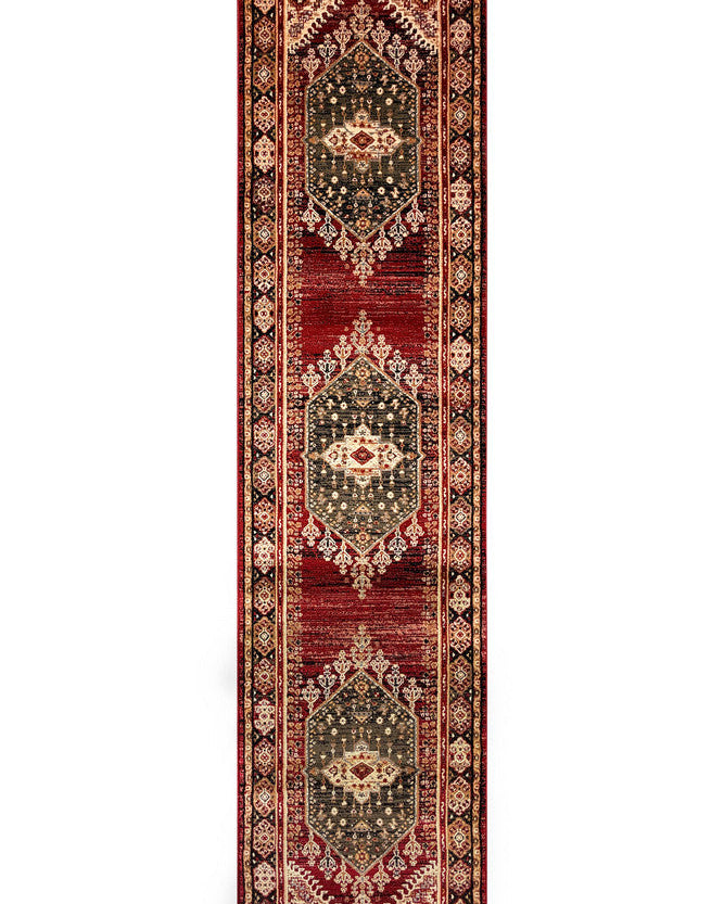 Riviera 45 Red - Red traditional rug from Vogue Rugs Australia