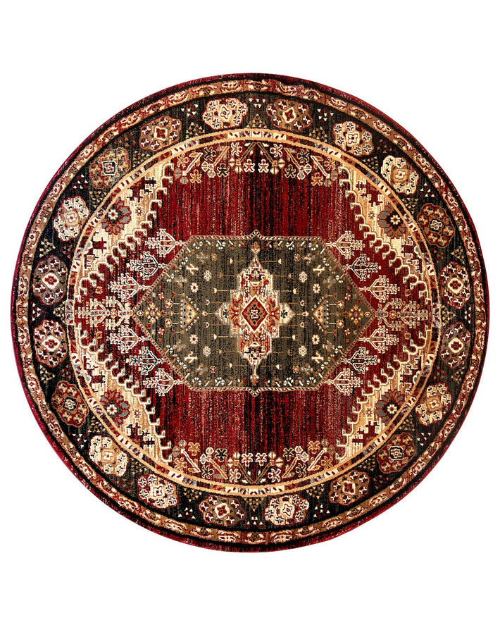 Riviera 45 Red - Red traditional rug from Vogue Rugs Australia