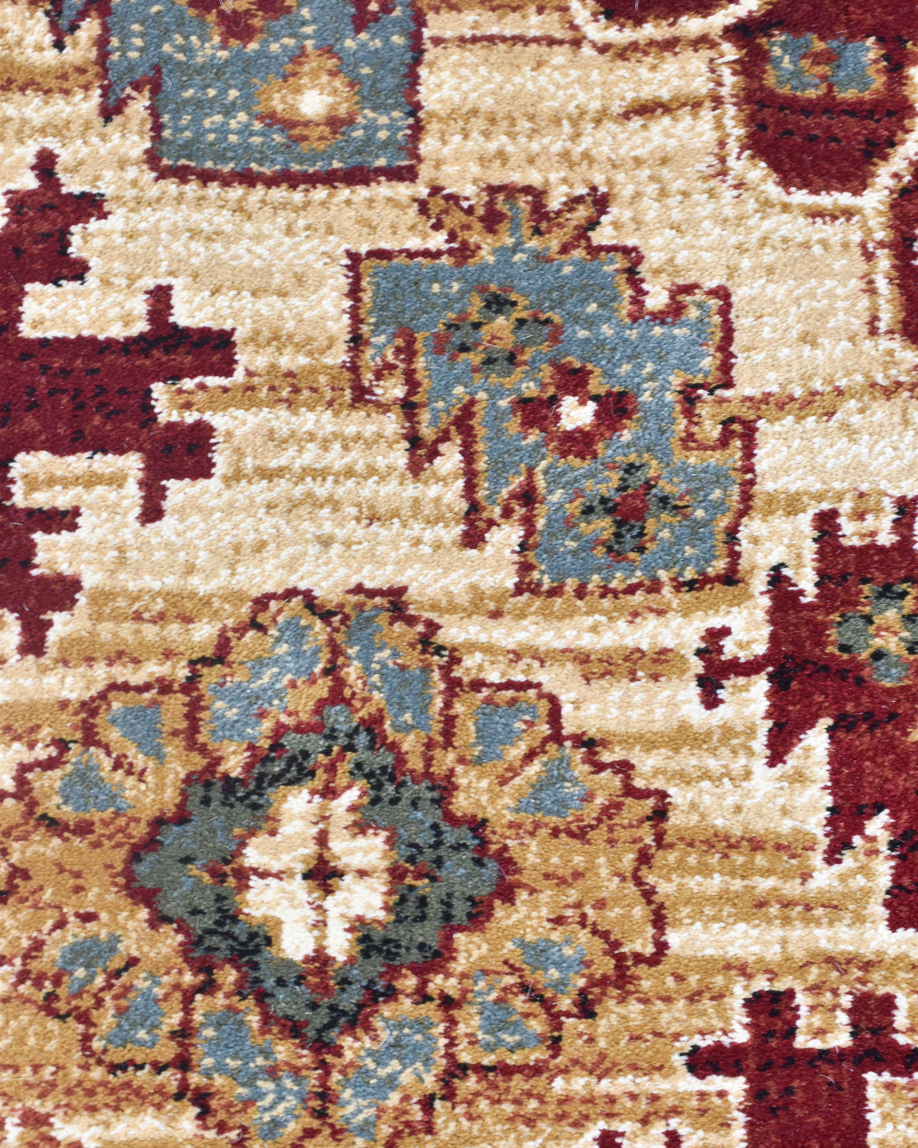 Riviera 45 Red - Red traditional rug from Vogue Rugs Australia