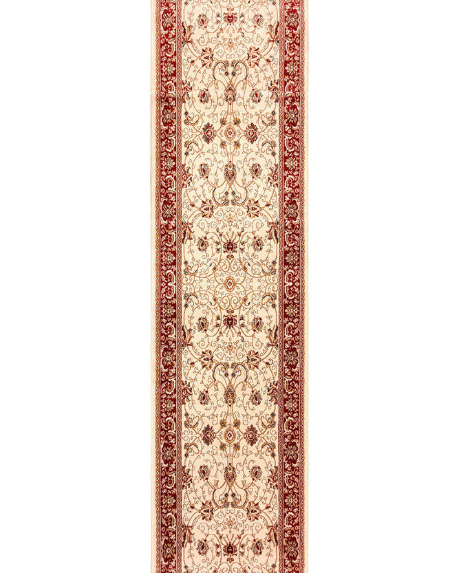 Riviera Traditional 84 Cream Runner - Cream traditional rug from Vogue Rugs Australia