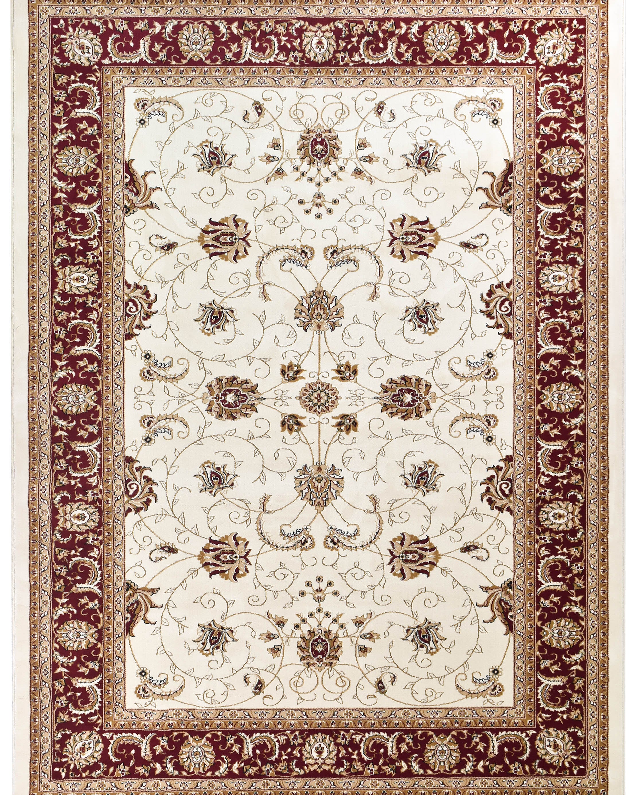 Riviera 84 Cream Red - Cream traditional rug from Vogue Rugs Australia