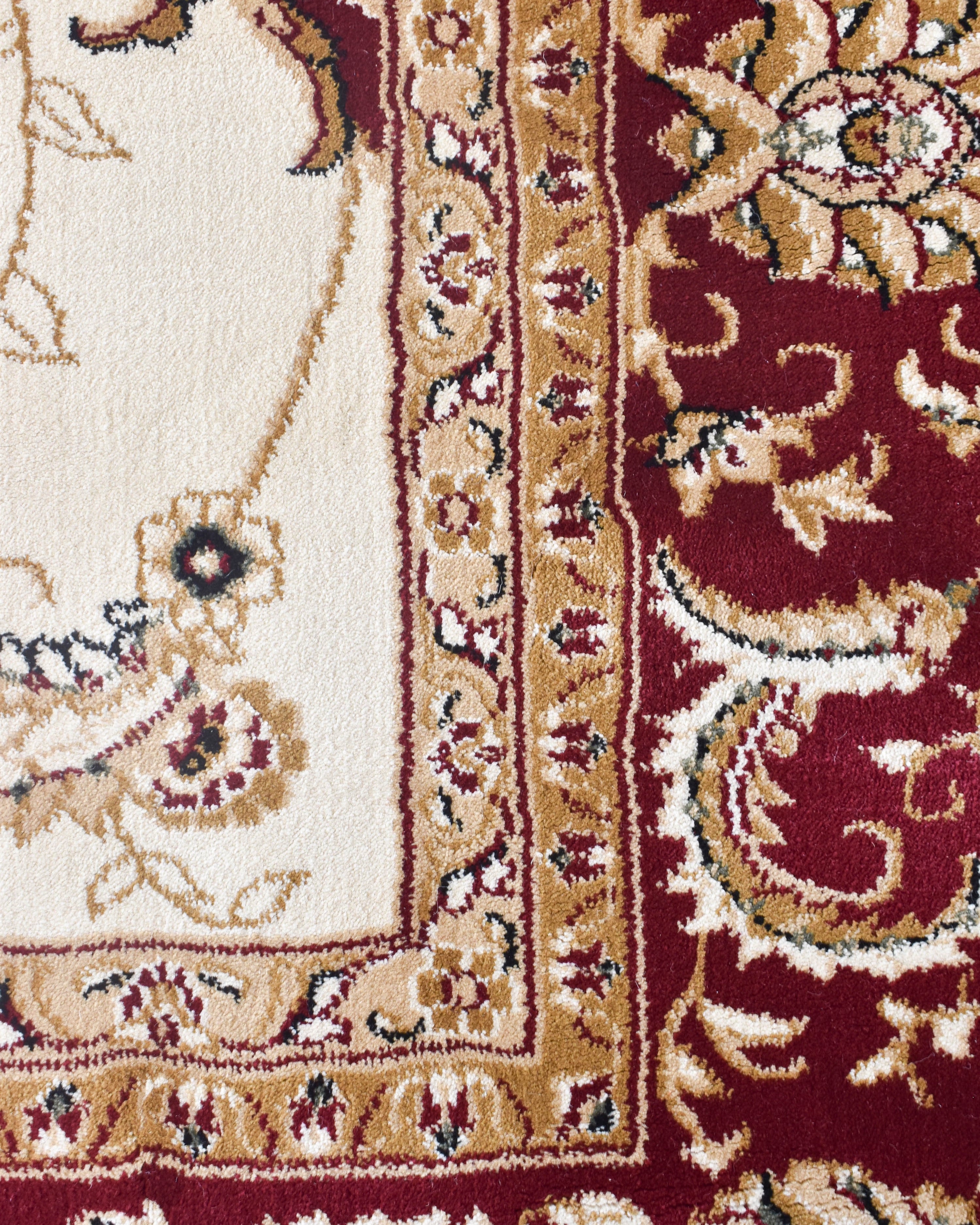 Riviera 84 Cream Red - Cream traditional rug from Vogue Rugs Australia