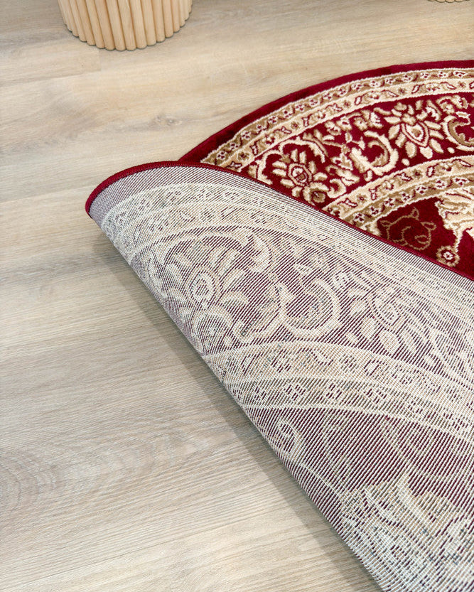 Riviera 84 Red - Red traditional rug from Vogue Rugs Australia