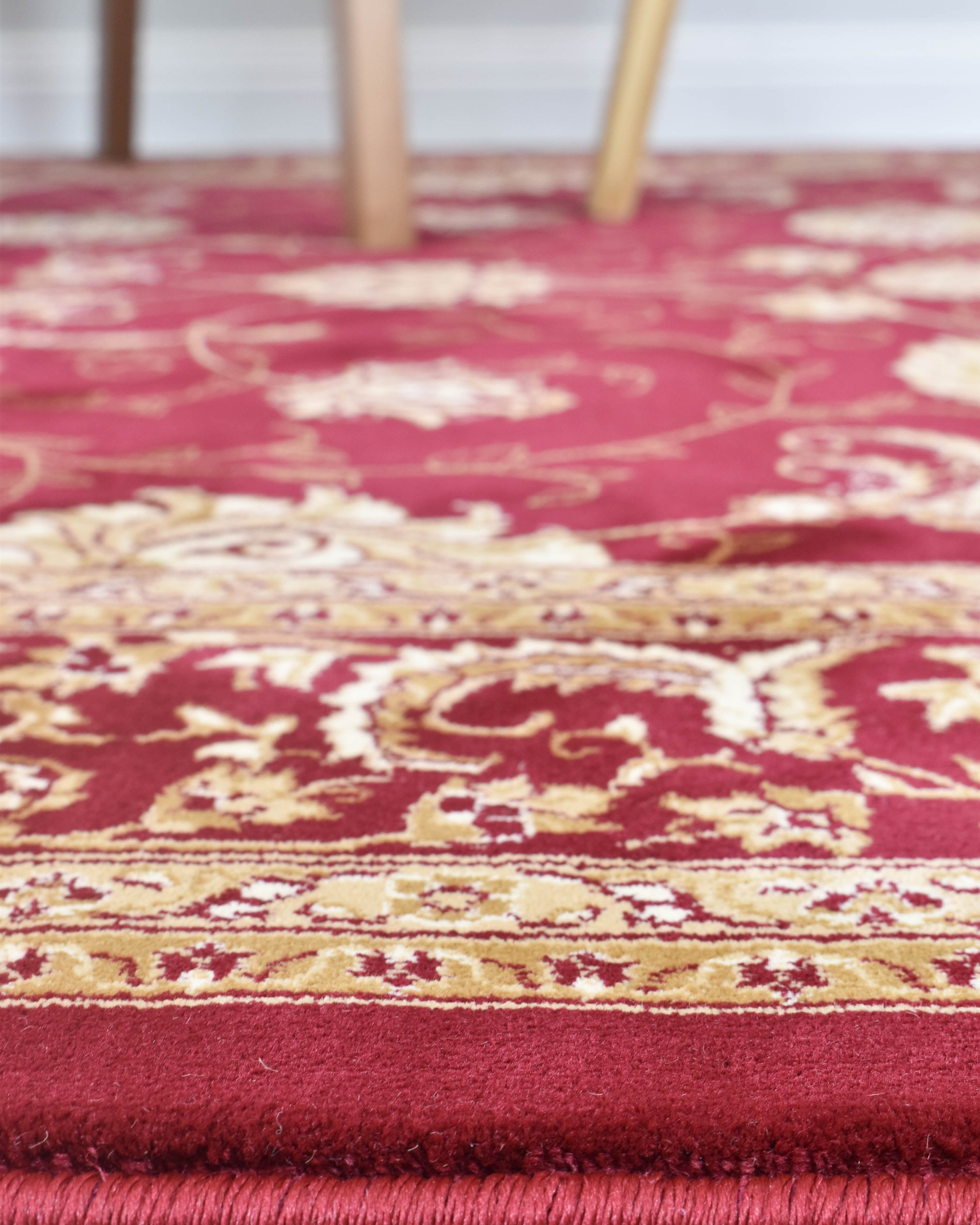 Riviera 84 Red - Red traditional rug from Vogue Rugs Australia
