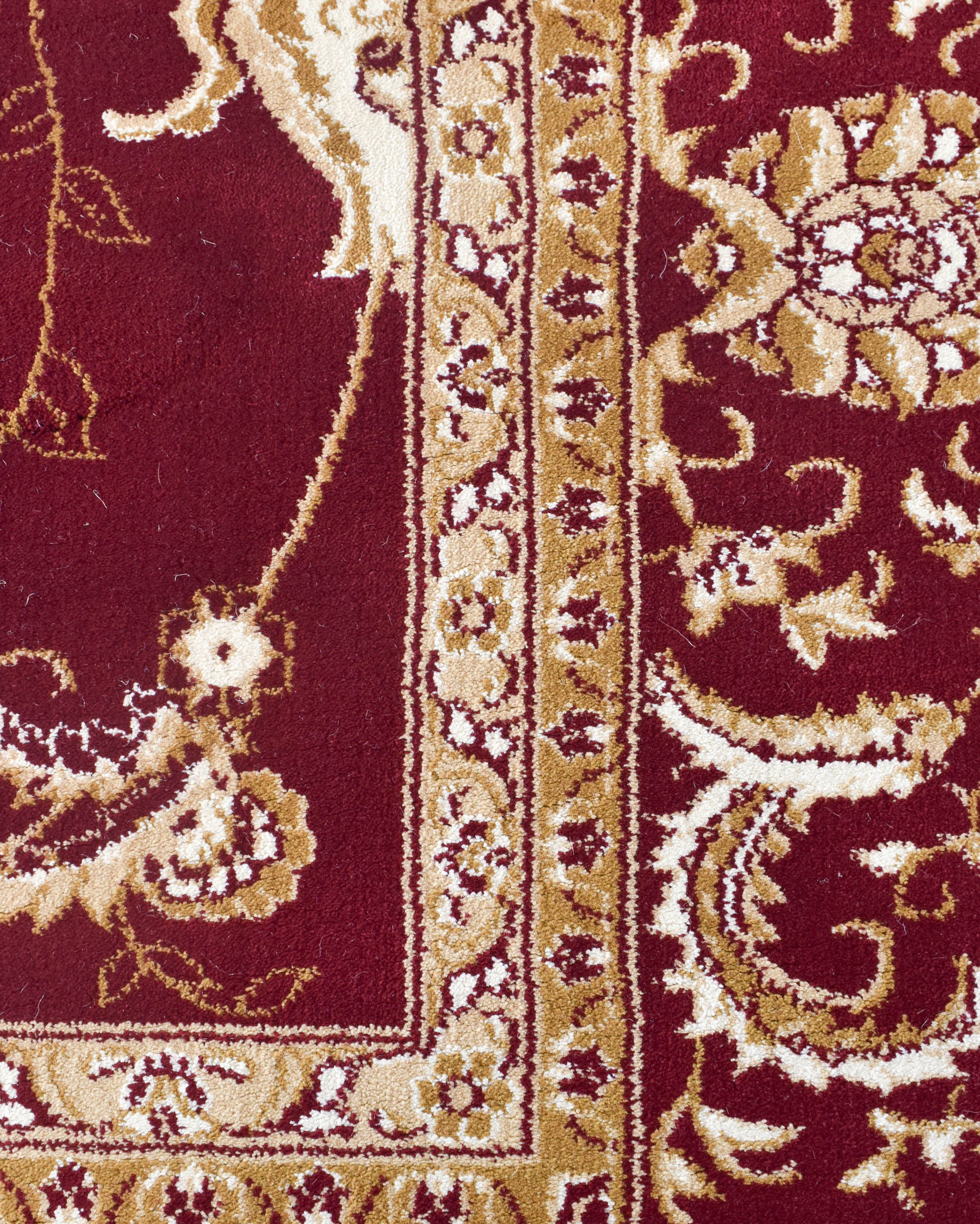 Riviera 84 Red - Red traditional rug from Vogue Rugs Australia