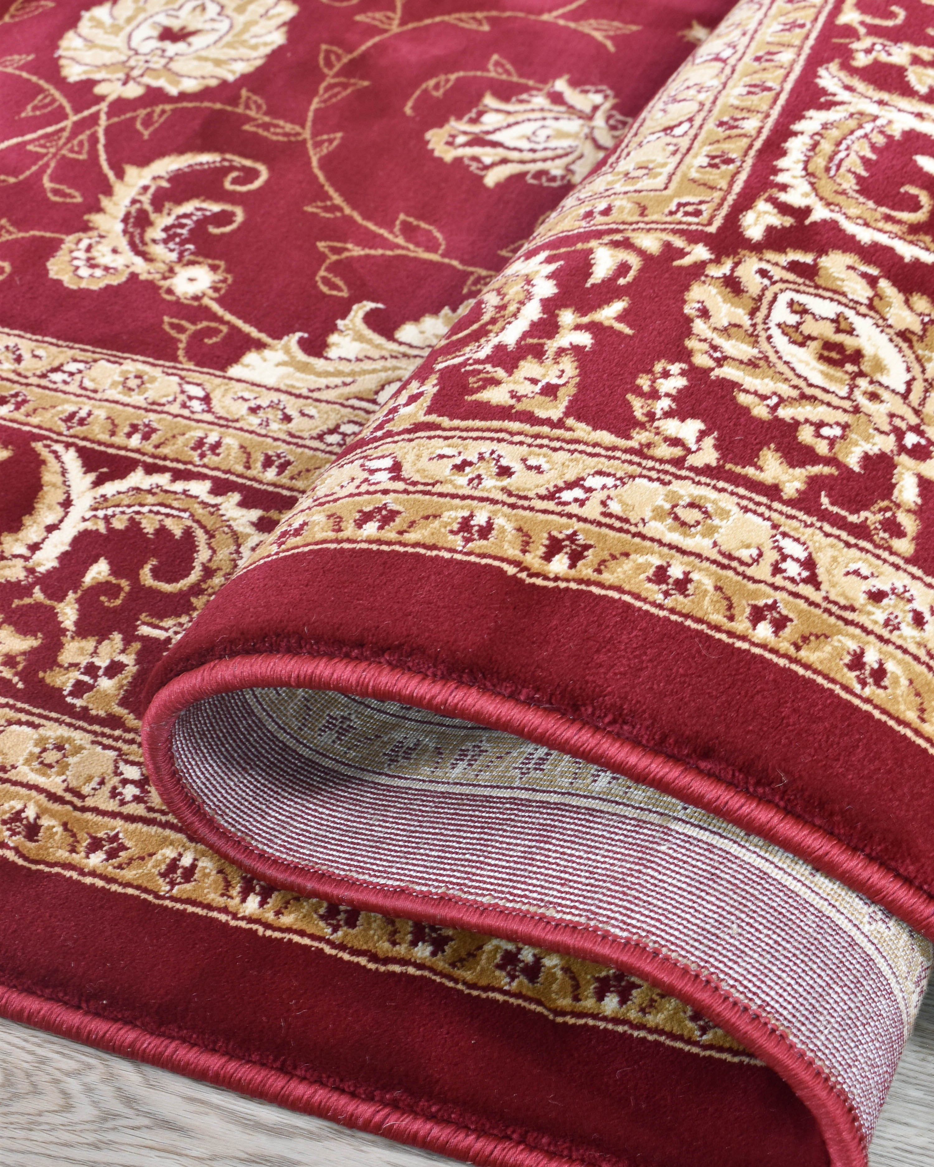 Riviera 84 Red - Red traditional rug from Vogue Rugs Australia