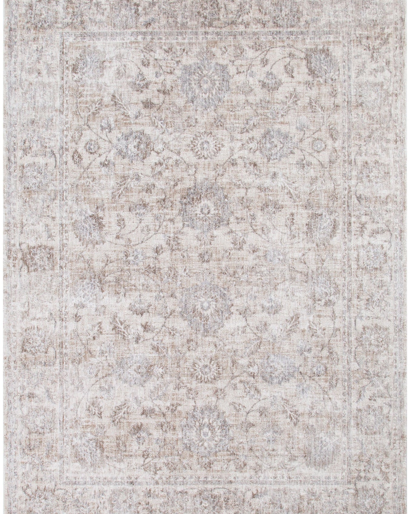 Solenne Beige & Blue Transitional Rug - S300 - Beige transitional rug from Vogue Rugs Australia