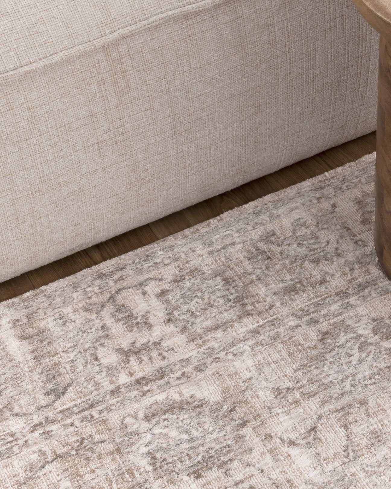 Solenne Beige & Blue Transitional Rug - S300 - Beige transitional rug from Vogue Rugs Australia