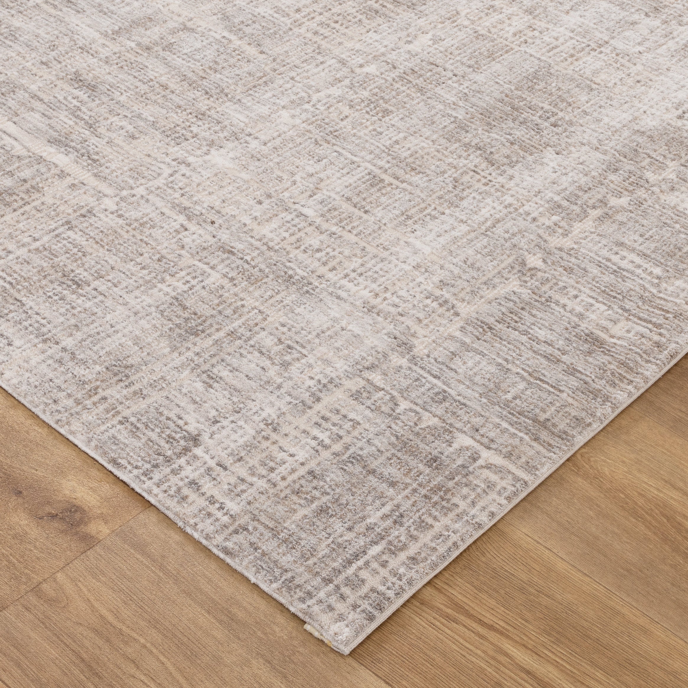 Solenne Beige Abstract Rug - S500.