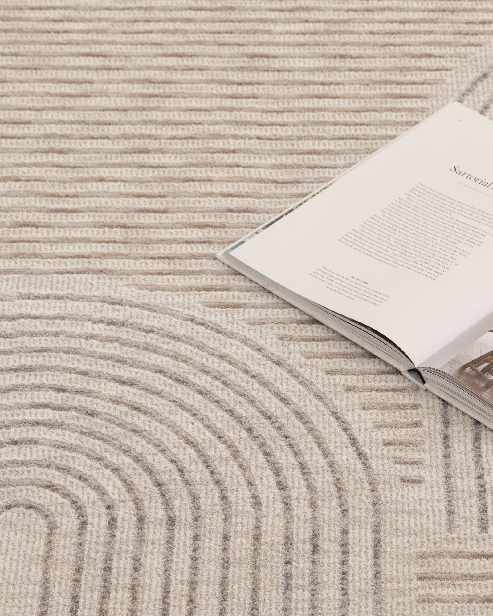 Solenne Neutral Arches Rug - S902 - area rug rug from Vogue Rugs Australia