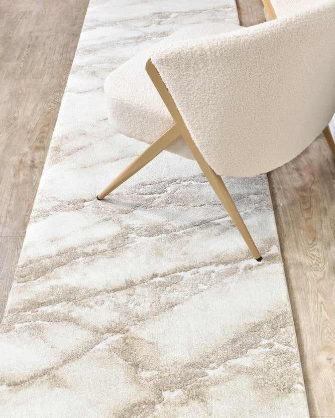 Sofia Emberwood Runner - Beige modern rug from Vogue Rugs Australia