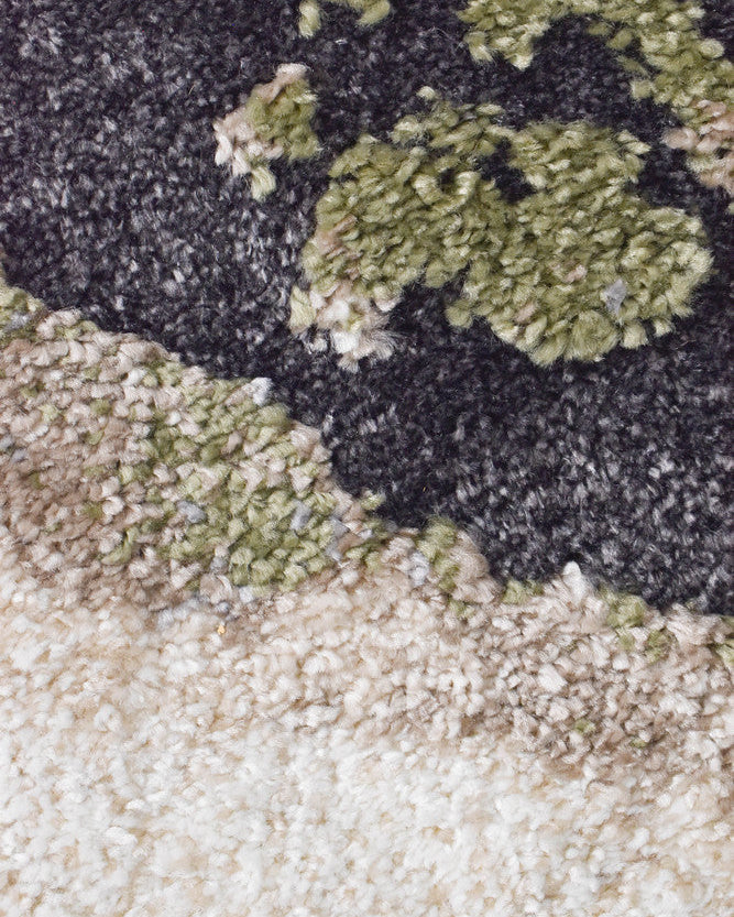 Sofia Sagefrost - Black modern rug from Vogue Rugs Australia