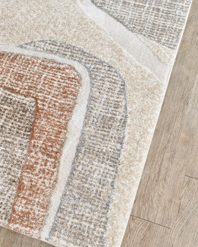Sofia Urban Drift Runner - Beige modern rug from Vogue Rugs Australia
