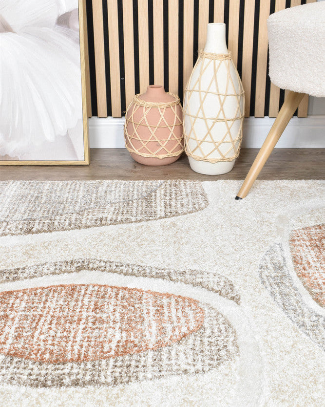Sofia Urban Drift Runner - Beige modern rug from Vogue Rugs Australia