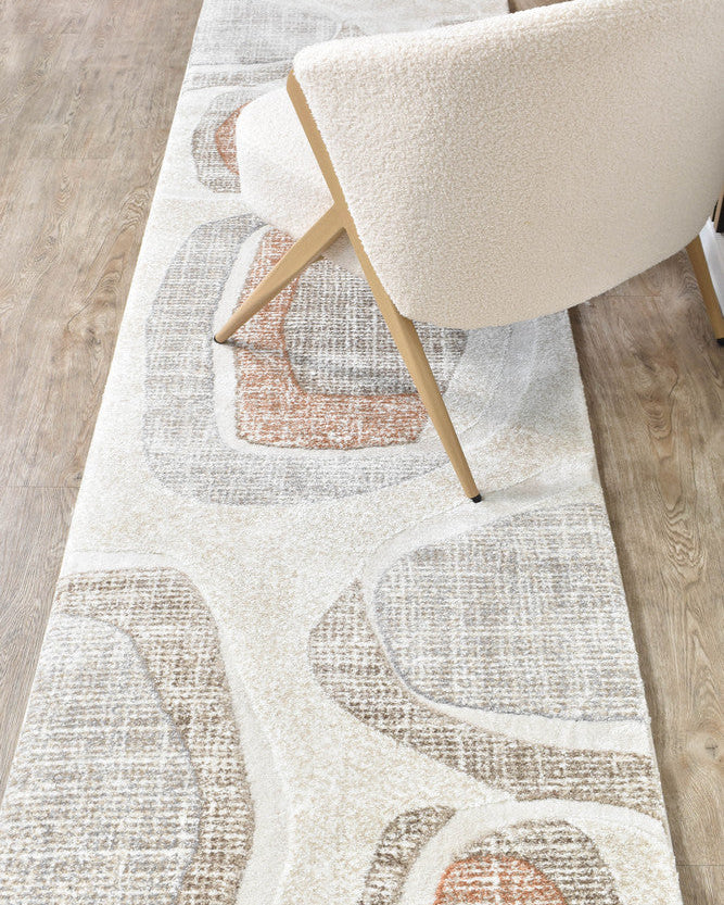 Sofia Urban Drift Runner - Beige modern rug from Vogue Rugs Australia