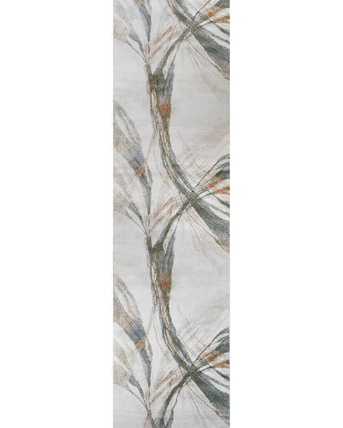 Sofia Emerald Runner - Cream modern rug from Vogue Rugs Australia