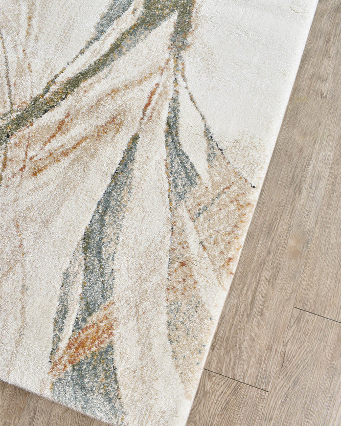 Sofia Emerald Runner - Cream modern rug from Vogue Rugs Australia