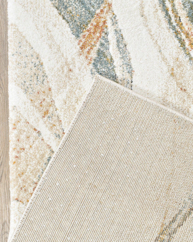 Sofia Emerald Runner - Cream modern rug from Vogue Rugs Australia