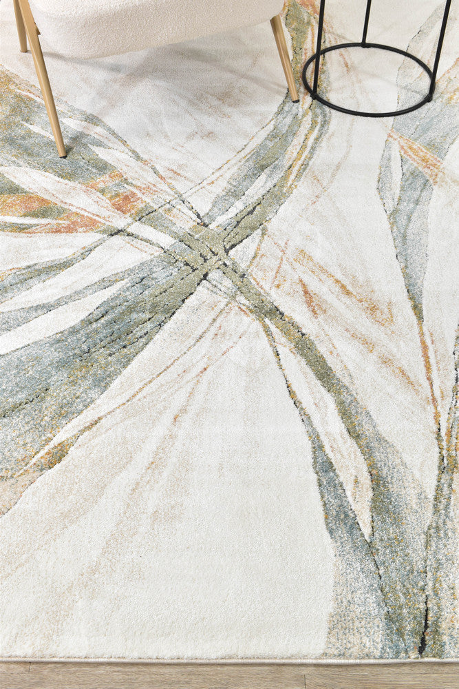 Sofia Emerald - Cream modern rug from Vogue Rugs Australia