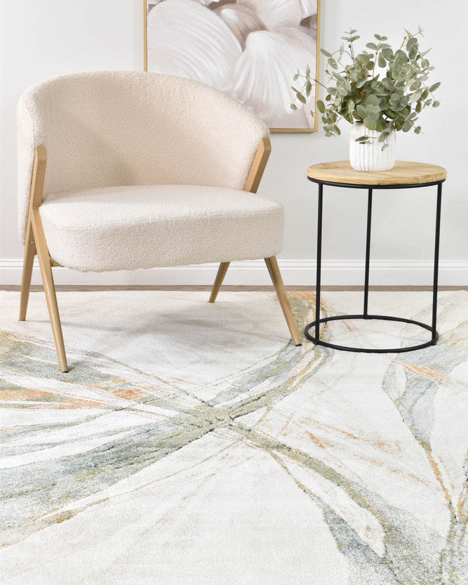 Sofia Emerald - Cream modern rug from Vogue Rugs Australia