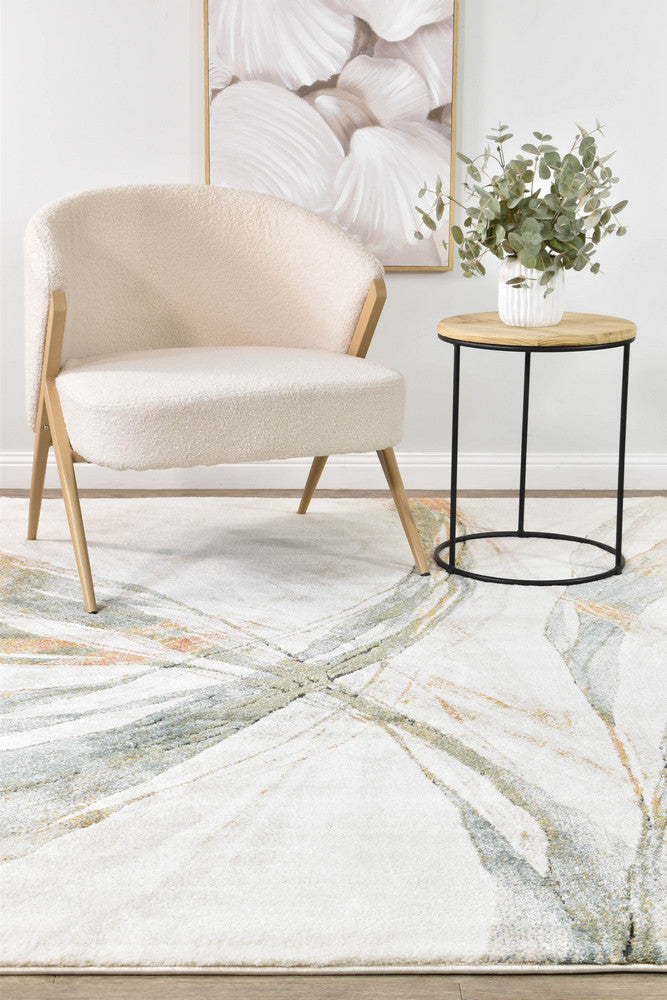 Sofia Emerald - Cream modern rug from Vogue Rugs Australia