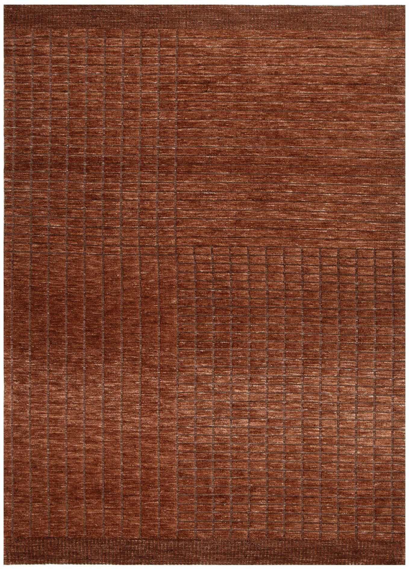 Canyon Terracotta Carved Rug - CANYON01 - Terracotta area rug rug from Vogue Rugs Australia