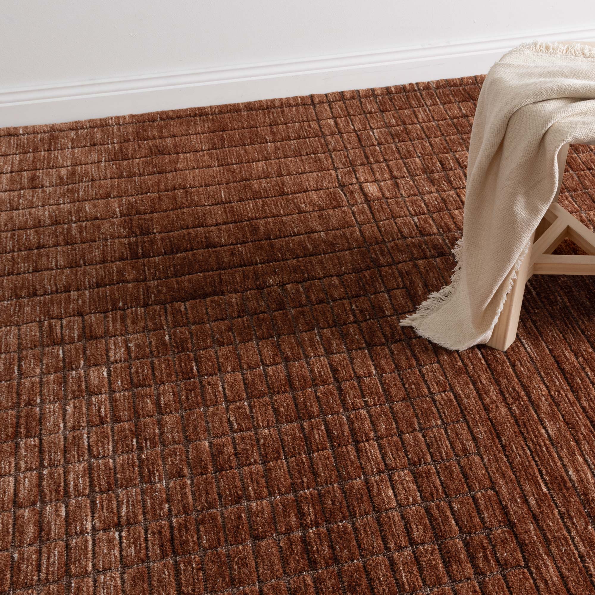 Canyon Terracotta Carved Rug - CANYON01 - Terracotta area rug rug from Vogue Rugs Australia
