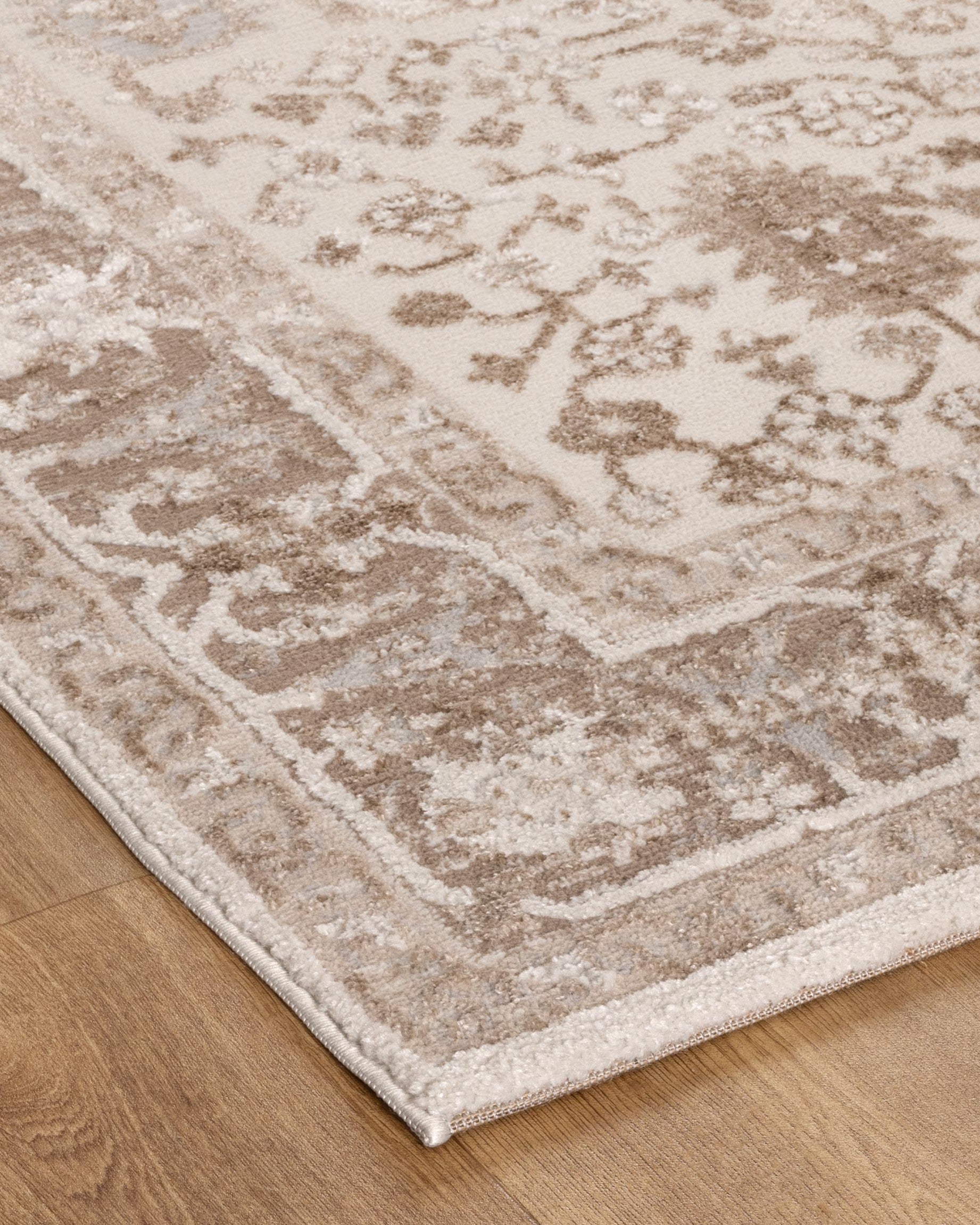 Sierra Oriental Border Beige Rug - Beige area rug rug from Vogue Rugs Australia