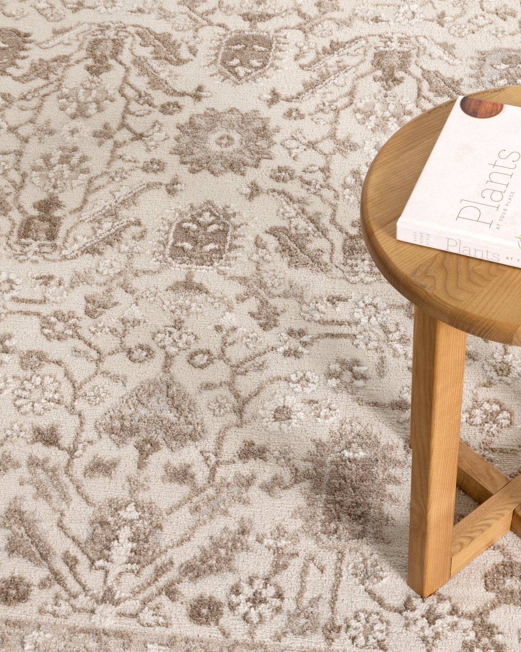 Sierra Oriental Border Beige Rug - Beige area rug rug from Vogue Rugs Australia