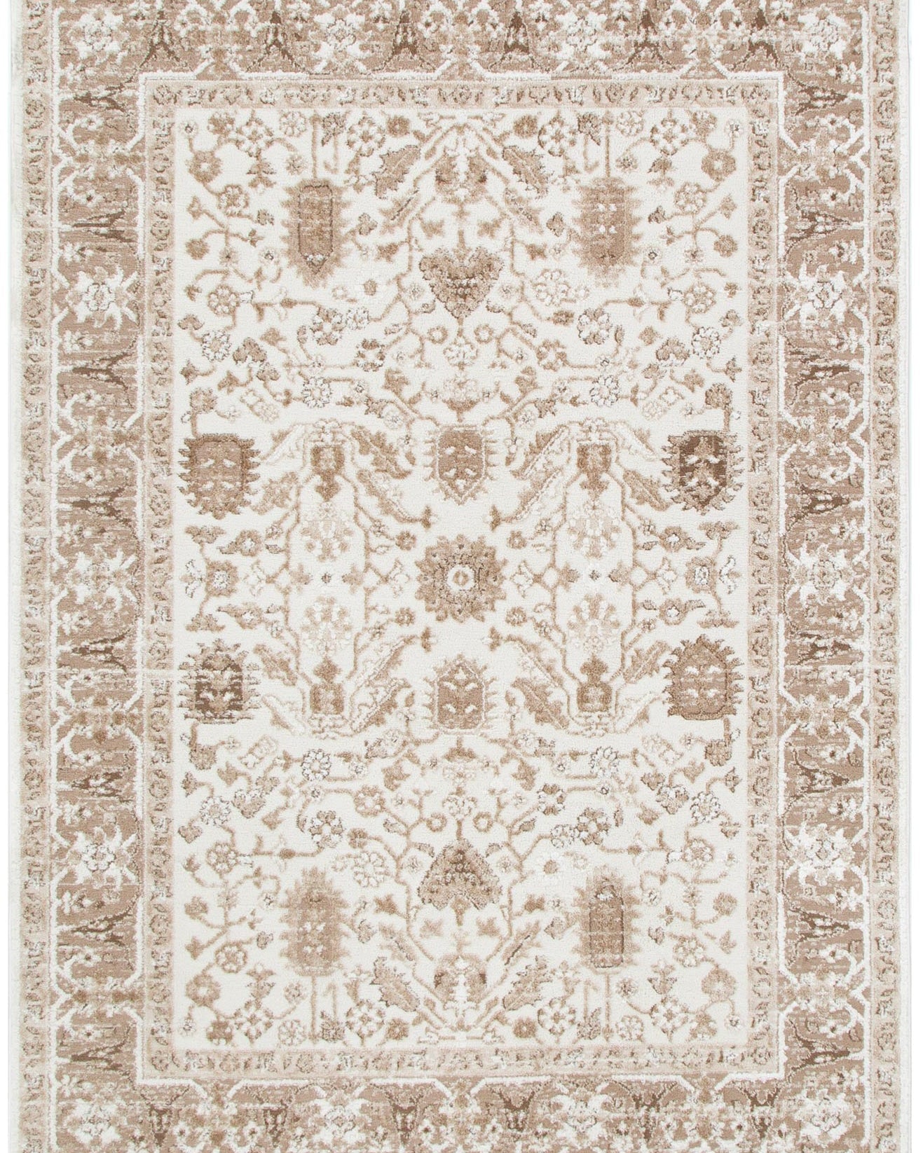 Sierra Oriental Border Brown Rug - Brown area rug rug from Vogue Rugs Australia